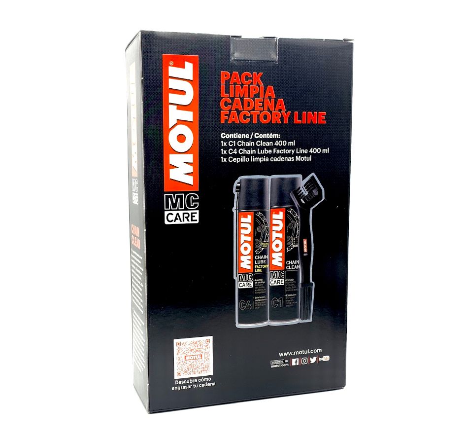 Pack Limpia Cadenas MOTUL FACTORY LINE C4 + C1 2