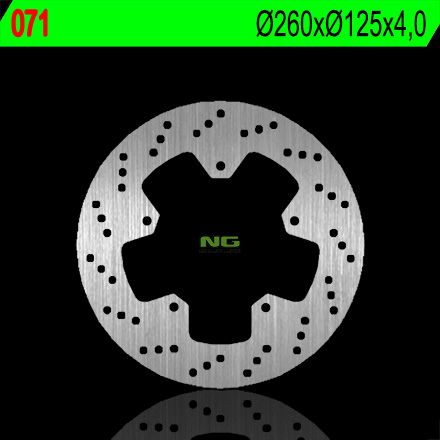 Disco de freno 260 x 125 x 4 NG 071