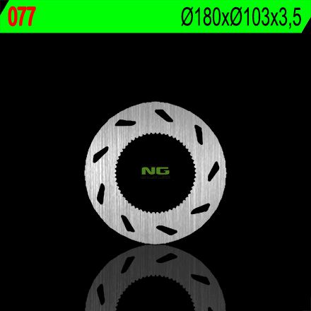Disco de freno 180 x 103 x 3,5 NG 077