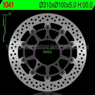 Disco de freno 310 x 100 x 5 NG 1041