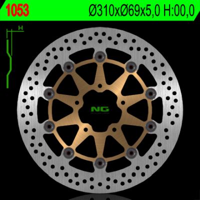 Disco de freno 310 x 69 x 5 NG 1053