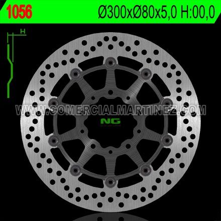 Disco de freno 300 x 80 x 5 NG 1056
