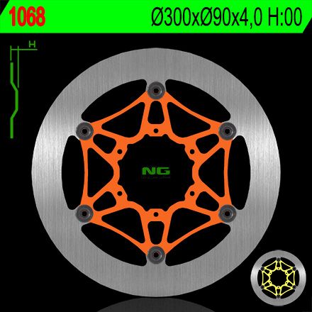 Disco de freno 300 x 90 x 4 NG 1068