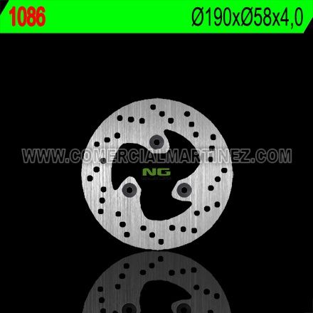 Disco de freno 190 x 58 x 4 NG 1086