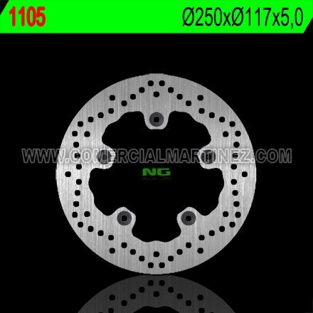 Disco de freno 250 x 117 x 5 NG 1105
