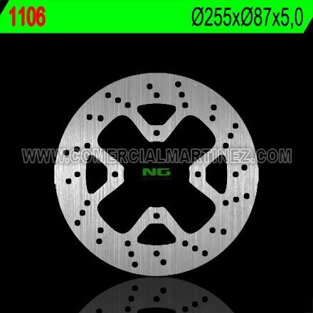 Disco de freno 255 x 87 x 5 NG 1106