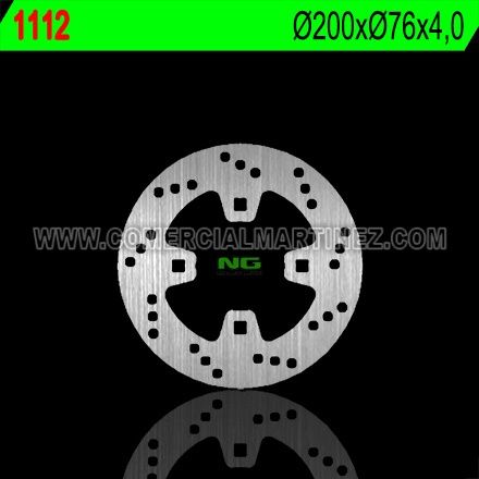 Disco de freno 200 x 76 x 4 NG 1112