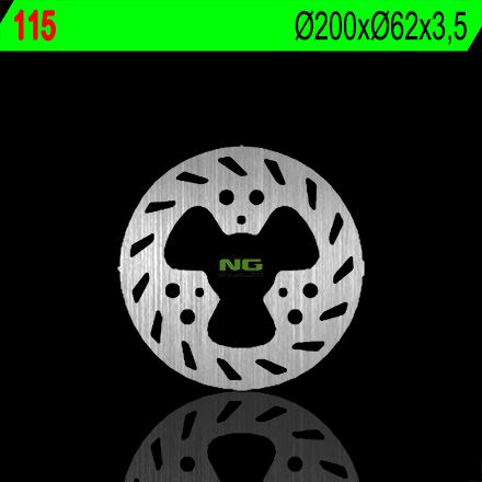 Disco de freno 200 x 62 x 3,5 NG 115