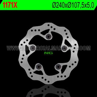 Disco de freno 240 x 107,5 x 5 NG 1171X