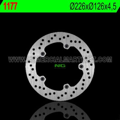 Disco de freno 226 x 126 x 4,5 NG 1177