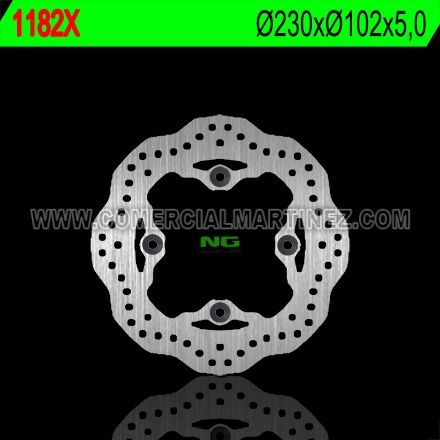 Disco de freno 230 x 102 x 5 NG 1182X