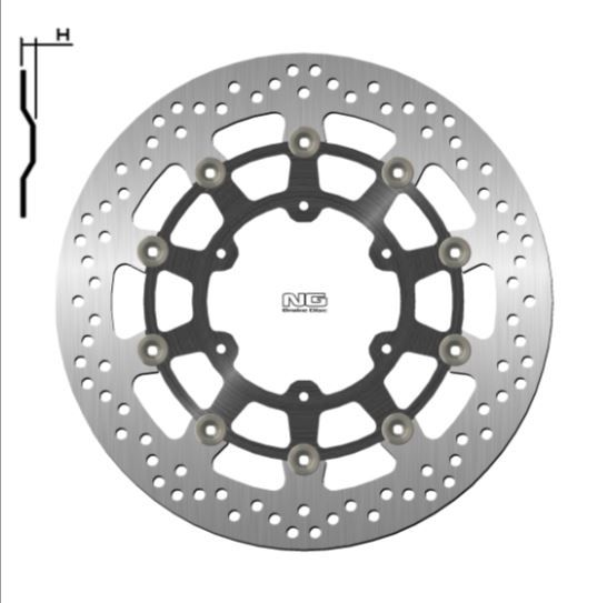 Disco de freno 310 x 102 x 5 NG 1214G