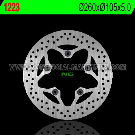 Disco de freno 260 x 105 x 5 NG 1223