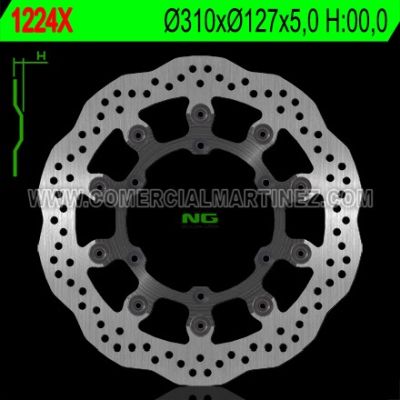 Disco de freno 310 x 127 x 5 NG 1224X