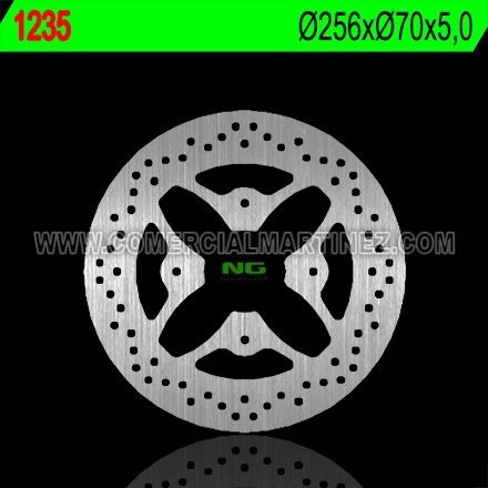 Disco de freno 256 x 70 x 5 NG 1235