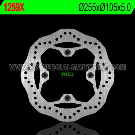 Disco de freno 255 x 105 x 5 NG 1259X