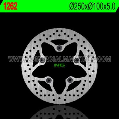 Disco de freno 250 x 100 x 5 NG 1262