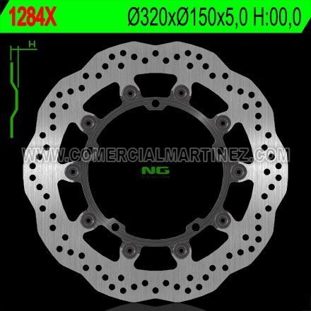 Disco de freno 320 x 150 x 5 NG 1284X