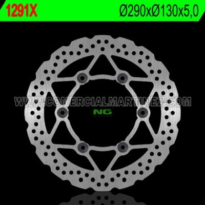 Disco de freno 290 x 130 x 5 NG 1291X