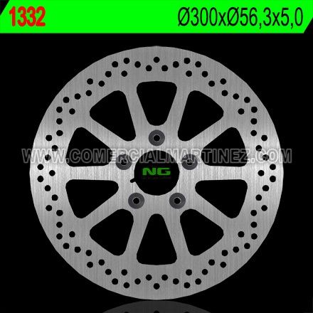 Disco de freno 300 x 56,3 x 5 NG 1332