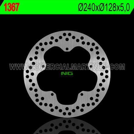 Disco de freno 240 x 128 x 5 NG 1367