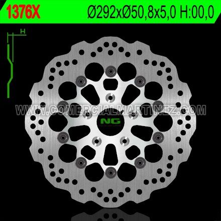 Disco de freno 292 x 50 x 5 NG 1376X