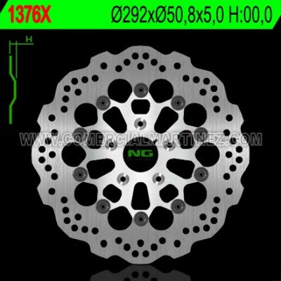 Disco de freno 292 x 50 x 5 NG 1376X