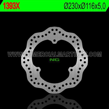 Disco de freno 230 x 116 x 5 NG 1393X