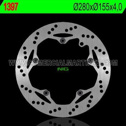 Disco de freno 280 x 155 x 4 NG 1397