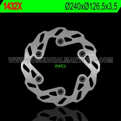 Disco de freno 240 x 126,5 x 3,5 NG 1432X