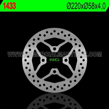 Disco de freno 220 x 58 x 4 NG 1433