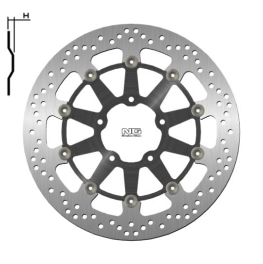 Disco de freno 330 x 80,5 x 5 NG 1537G