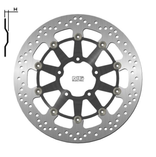 Disco de freno 330 x 80,5 x 5 NG 1537G