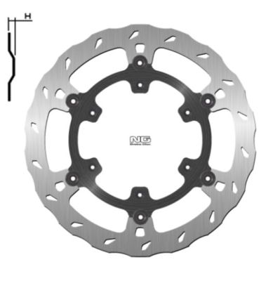 Disco de freno 300 x 124,3 x 5 NG 1568X