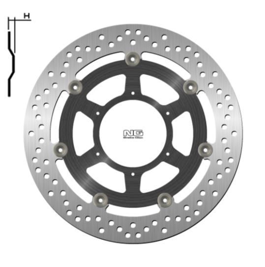 Disco de freno 226 x 60 x 3,5 NG 1580G