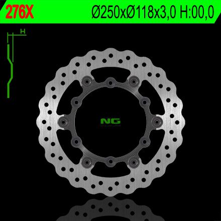 Disco de freno 250 x 118 x 3 NG 276X