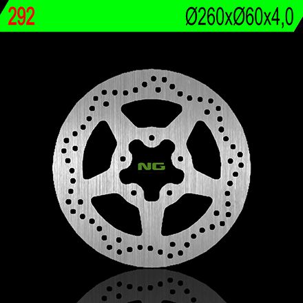 Disco de freno redondo fijo NG BRAKES Ref. 292 de 260 mm para scooters Aprilia y Derbi