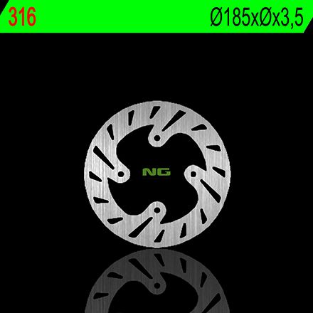 Disco de freno 185 x - x 3,5 NG 316