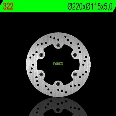Disco de freno 220 x 115 x 5 NG 322