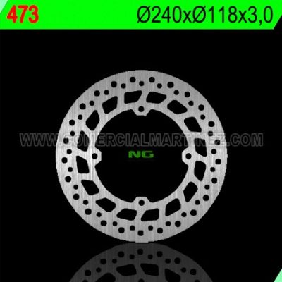 Disco de freno 240 x 118 x 3 NG 473