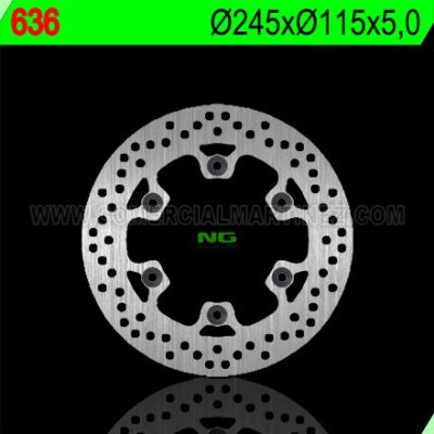 Disco de freno 245 x 115 x 5 NG 636