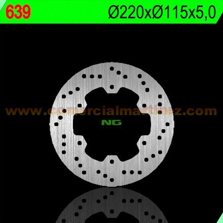 Disco de freno 220 x 115 x 5,0 NG 639