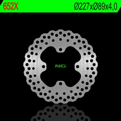 Disco de freno 227 x 89 x 4 NG 652X