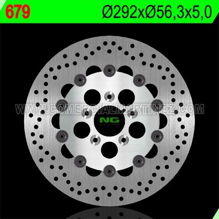 Disco de freno 292 x 56,3 x 5 NG 679