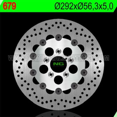 Disco de freno 292 x 56,3 x 5 NG 679