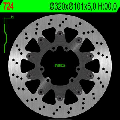 Disco de freno 320 x 101 x 5,0 NG 724