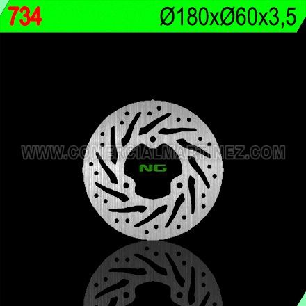 Disco de freno 180 x 60 x 3,5 NG 734