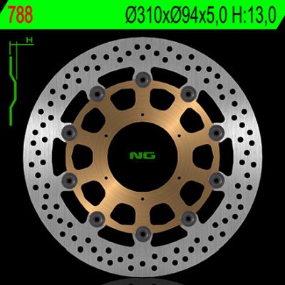 Disco de freno 310 x 94 x 5 NG 788