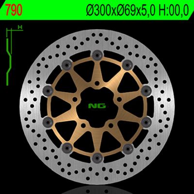 Disco de freno 300 x 69 x 5 NG 790