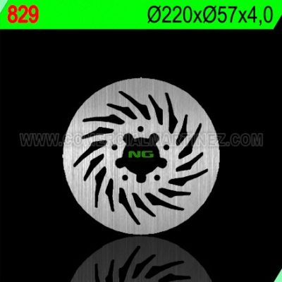 Disco de freno 220 x 57 x 4 NG 829